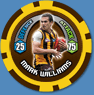 2009 Topps AFL Chipz Common Mark WILLIAMS (Haw) - Click Image to Close