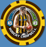 2009 Topps AFL Chipz Common Robert CAMPBELL (Haw)