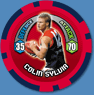 2009 Topps AFL Chipz Common Colin SYLVIA (Melb)