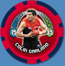 2009 Topps AFL Chipz Common Colin GARLAND (Melb)