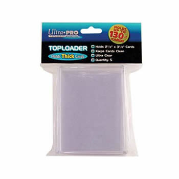 Ultra Pro Top Loaders 130pt (THICK) (Packet of 5)